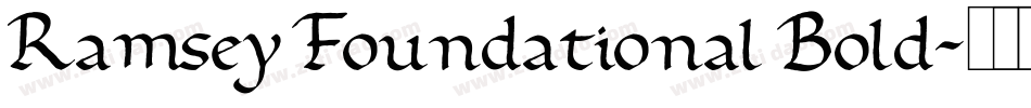 Ramsey Foundational Bold字体转换